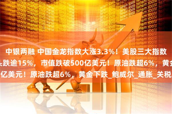 中银两融 中国金龙指数大涨3.3%！美股三大指数均涨超1%，稳定币巨头跌逾15%，市值跌破500亿美元！原油跌超6%，黄金下跌_鲍威尔_通胀_关税