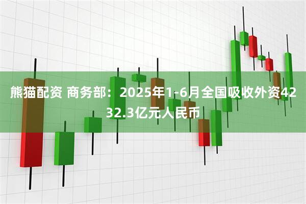 熊猫配资 商务部：2025年1-6月全国吸收外资4232.3亿元人民币